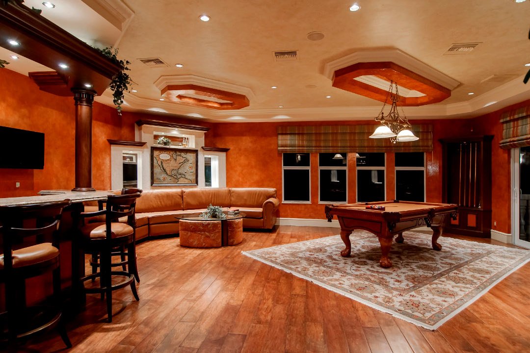 Custom kitchen in green.